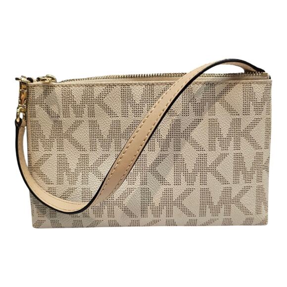 Michael Michael Kors Jet Set Large Wristlet Vanilla - Picture 2 of 10